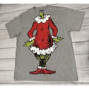 Dr. Seuss The Grinch Torso Graphic T Shirt Christmas Hybrid Apparel Size XL